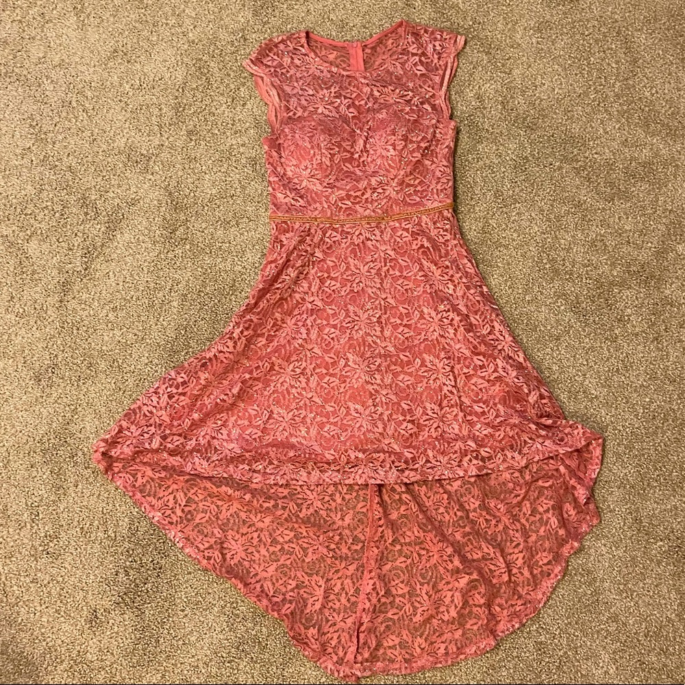 pink dress from Sequin Hearts in a size 7